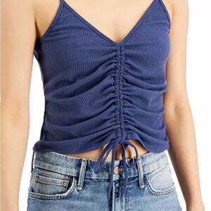 Love,Fire Juniors' Ruched-Front Tank Top from Macy's